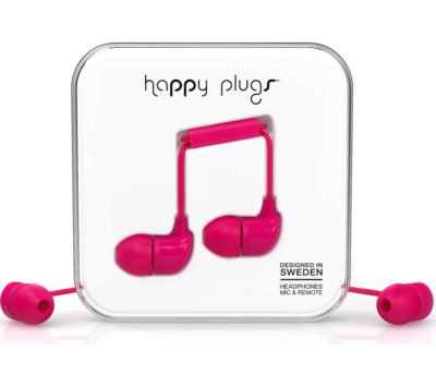HAPPY PLUGS Headphones - Cerise